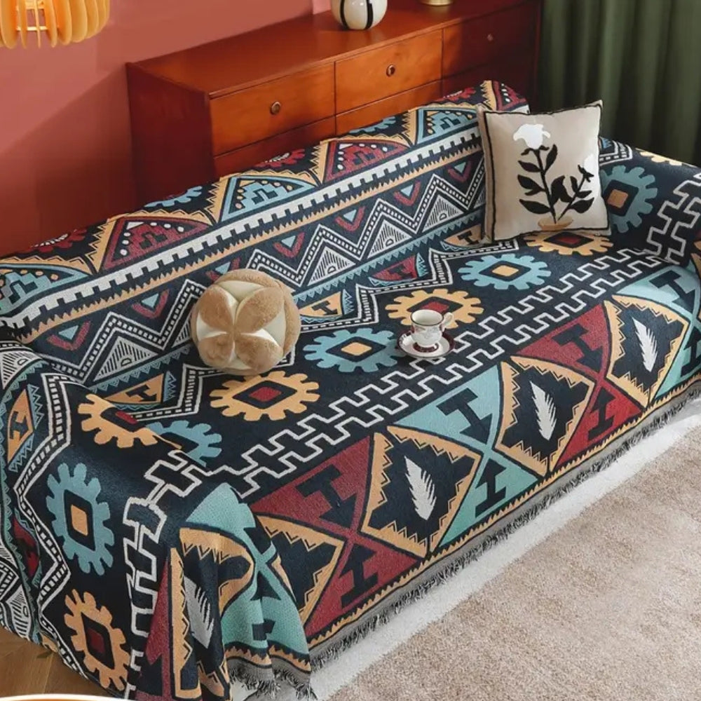 Lisslune | Aztec Geometric Pattern Sofa Cover