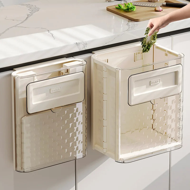 Lisslune | Space Saver Door Hanging Foldable Garbage Can