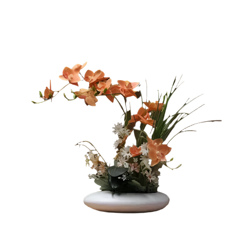 Lisslune | OrchidElegance artificial orchid collection – lifelike flower arrangement in a modern vase