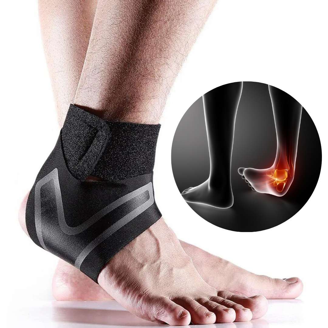 Lisslune | Adjustable Elastic Ankle Brace for Injury Recovery & Daily Support - Comfortable Ankle Stabilizer for Sports & Active Lifestyle