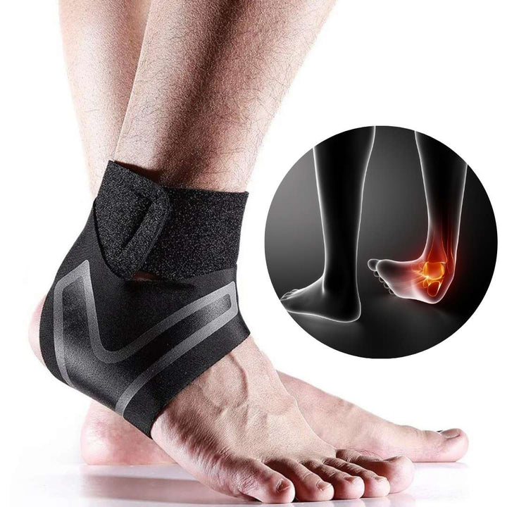 Lisslune | Adjustable Elastic Ankle Brace for Injury Recovery & Daily Support - Comfortable Ankle Stabilizer for Sports & Active Lifestyle
