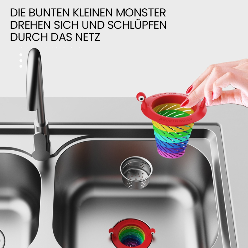 Lisslune | Colorful little monster kitchen sink strainer