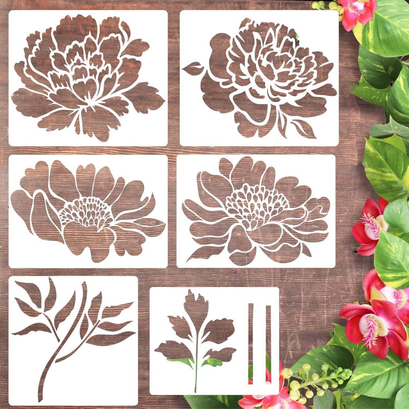 Lisslune | Large Flower Stencils for Garden Fence