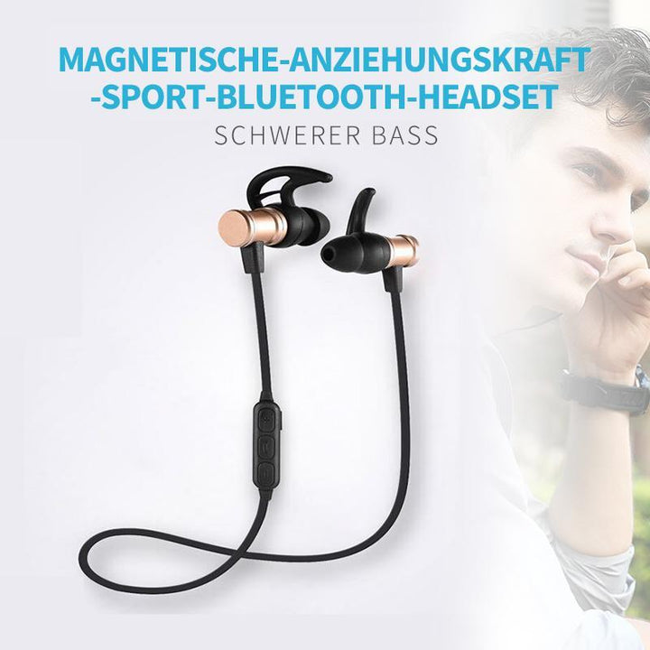 Lisslune | Bluetooth headphones, stereo in-ear earphones, secure fit for sports, gym, travel (waterproof, noise cancelling mic)