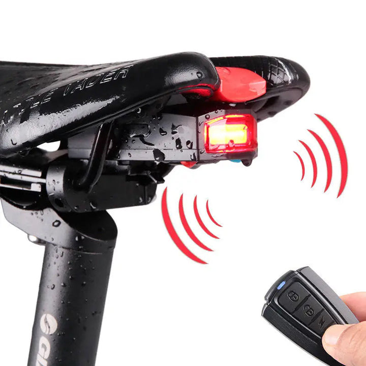 Lisslune | Bicycle Rear Light Remote Control Alarm Lock