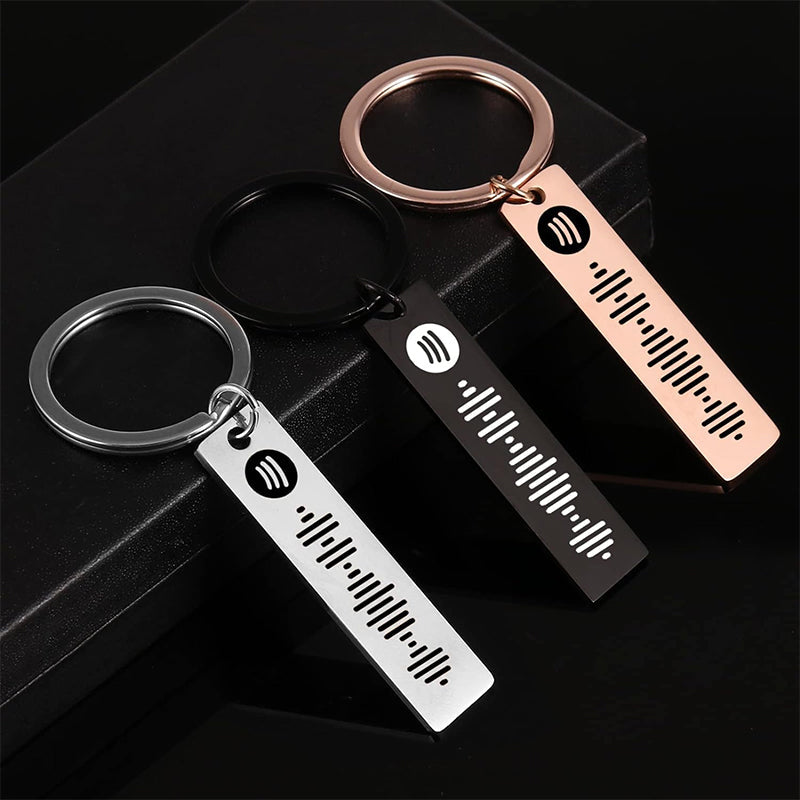 Lisslune | Music Code Plaque Keychain