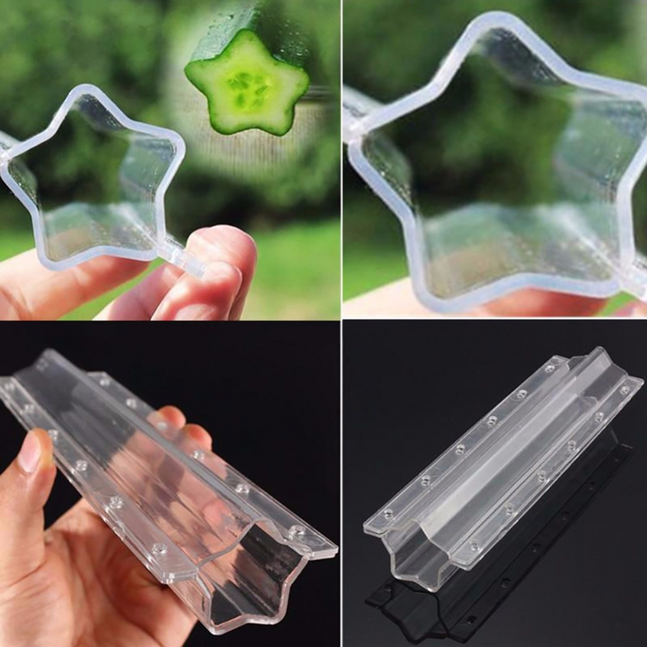 Lisslune | Star shape vegetable mold for cucumbers – Creative mold rail for fruits and vegetables