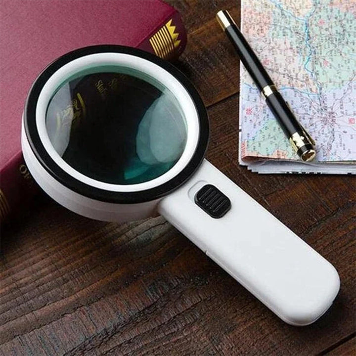Lisslune | 30x optical magnifying glass with LED light