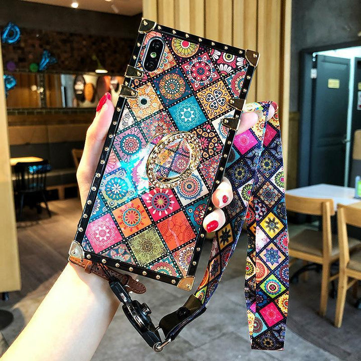 Lisslune | Bohemian Retro Bracket Phone Case for iPhone