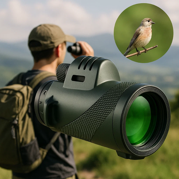 Lisslune | Compact 600x Ultra-Zoom Monocular | HD Lens, Lightweight & Perfect for Hiking, Birdwatching, and Sports Events