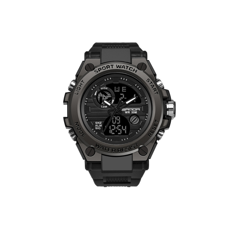 Lisslune | Men's Double Display Waterproof Luminous Watch