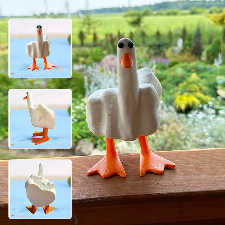 Lisslune | Middle Finger Duck Resin Ornament