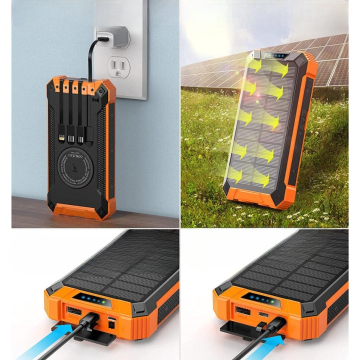 Lisslune | SunCharge - Solar battery with multiple connections