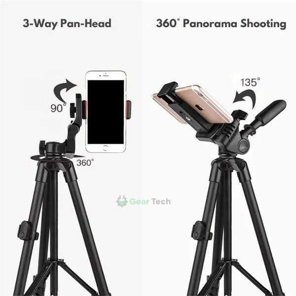 Lisslune | Extendable Phone Tripod with Bluetooth Remote - Versatile Selfie Stick & Stand