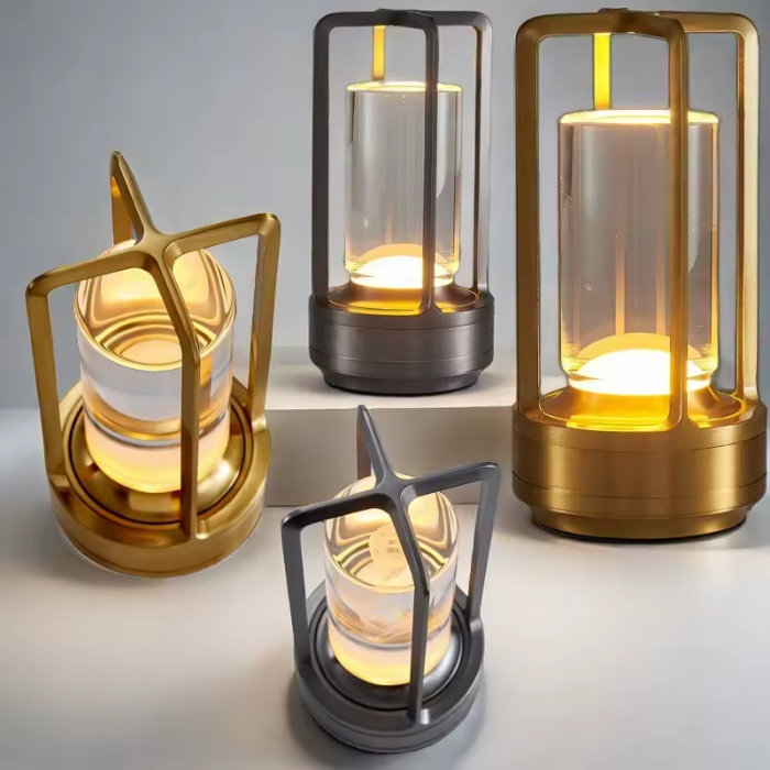 Lisslune | Warm LED Cordless Table Lamp – Battery Operated Nordic Design - LED with Touch Control, Suitable for Bedroom, Home, Outdoor - Ideal Night Light