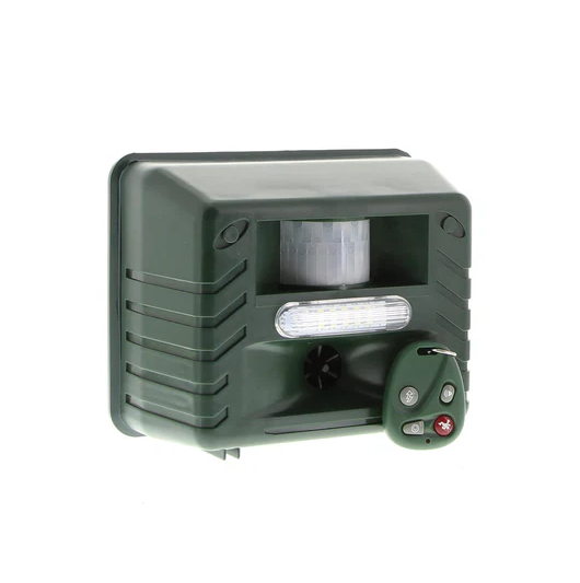 Lisslune | Outdoor Ultrasonic Bird Repeller | Effective, Humane Woodpecker Deterrent for Gardens, Patios & Farms