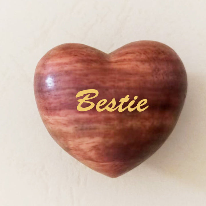 Lisslune | Small Pocket Hug Wooden Heart Token