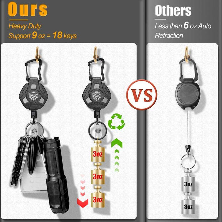 Lisslune | Heavy retractable keychain