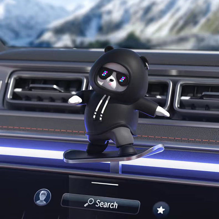 Lisslune | Skateboarding Bears Car Decoration