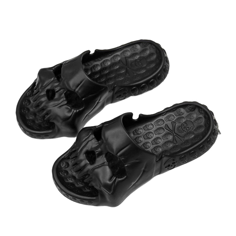 Lisslune | Skull Design Single Band Slippers