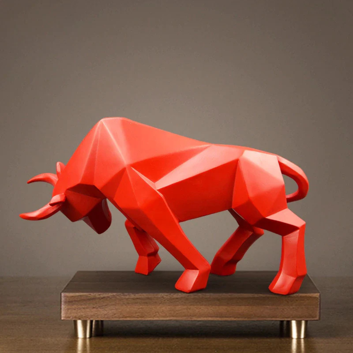 Lisslune | Geometric Bull Sculpture
