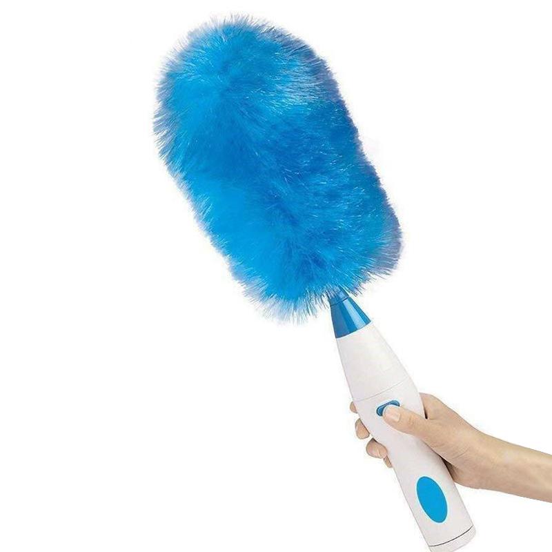 Lisslune | 360° Rotation Adjustable Electric Spring Duster with 2 Duster Heads