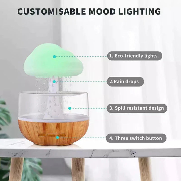 Lisslune | Rain Cloud Mushroom Air Humidifier Night Lamp