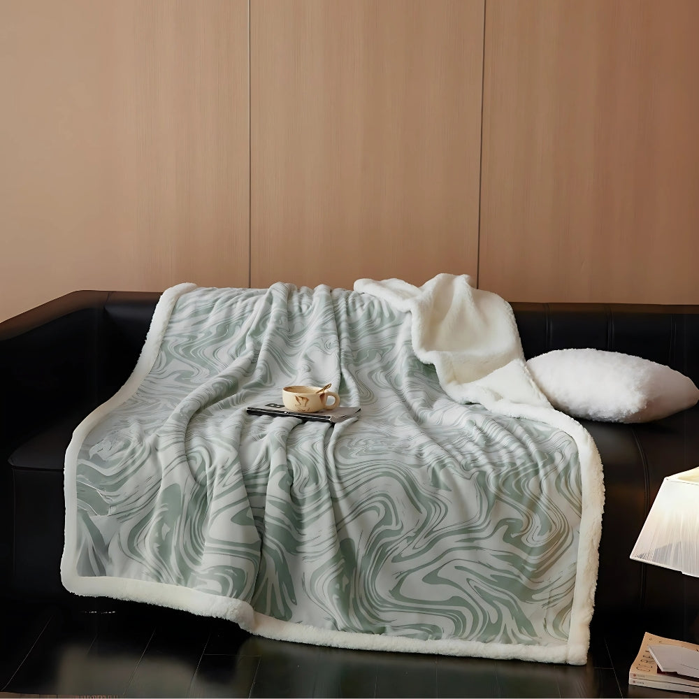 Lisslune | Marble Swirl Snuggle Blanket
