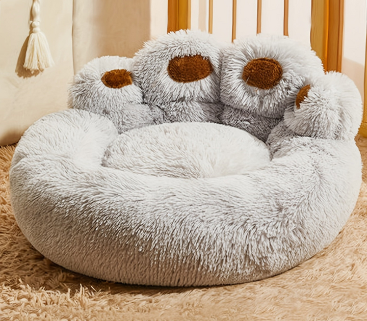 Lisslune | Washable Pet Bed CozyPaw with Paw-Shaped Design