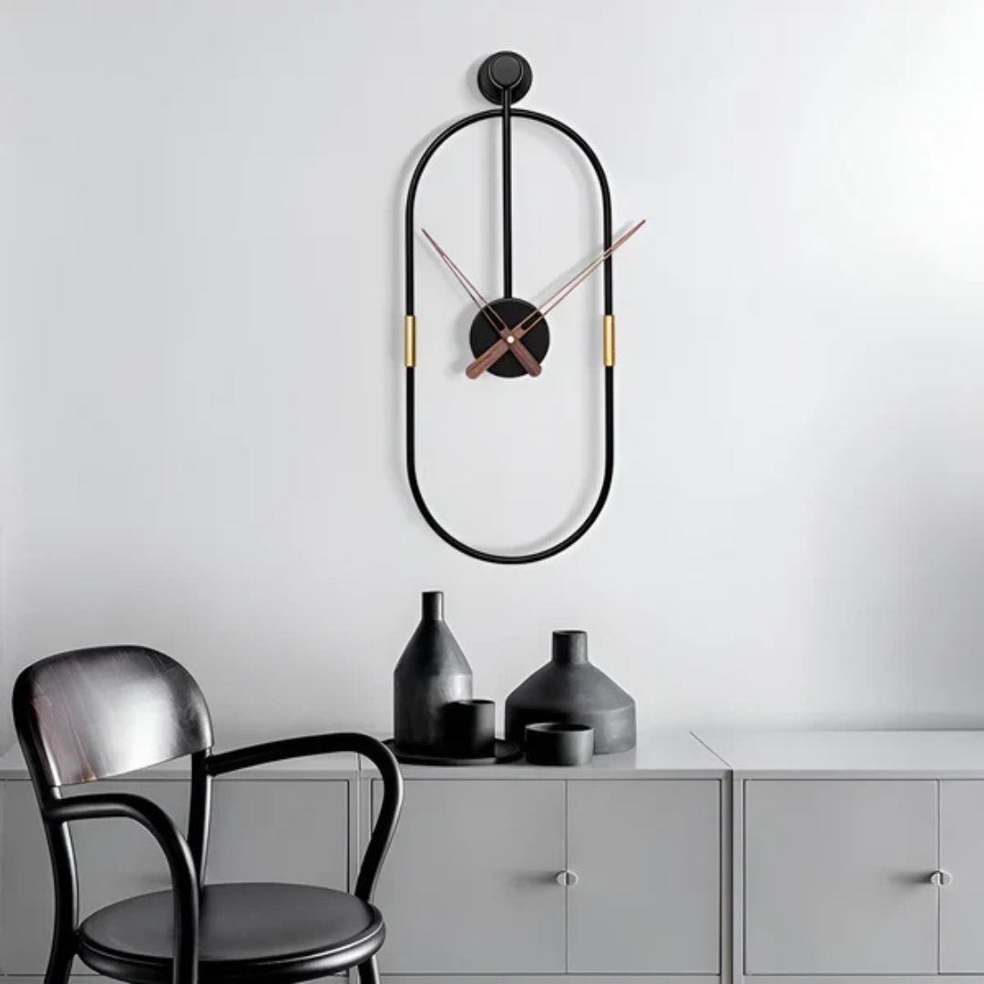 Lisslune | Artic | Minimalist Large Wall Clock – Modern Decorative Timepiece