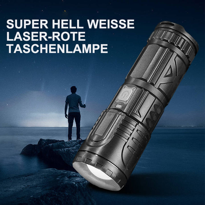 Lisslune | White Laser Telescope Zoom Flashlight
