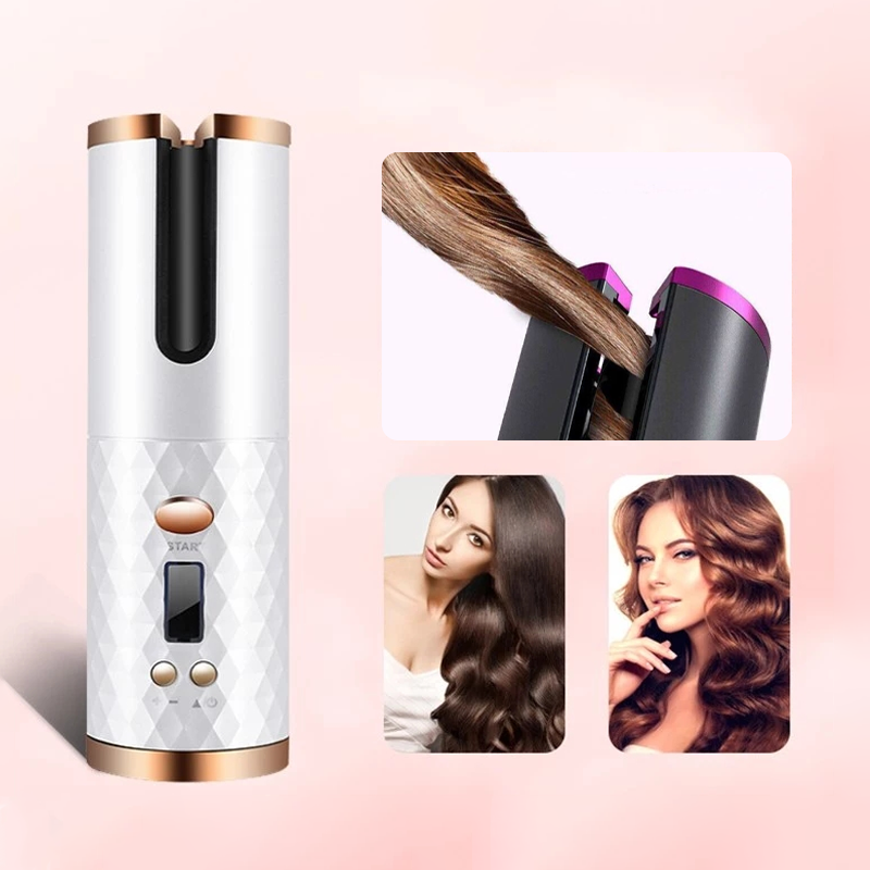 Lisslune | Cordless automatic rotating curling iron