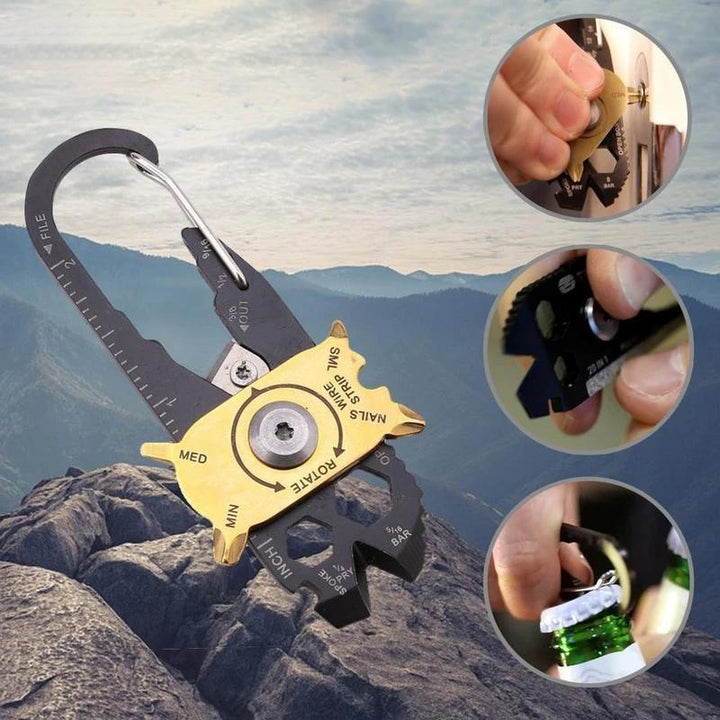 Lisslune | 20 in 1 Multi-function carabiner made of stainless steel