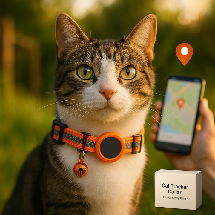 Lisslune | Cat GPS Tracker Collar | Quick Release Closure, Reflective Design & Durable for Outdoor Safety Adventures