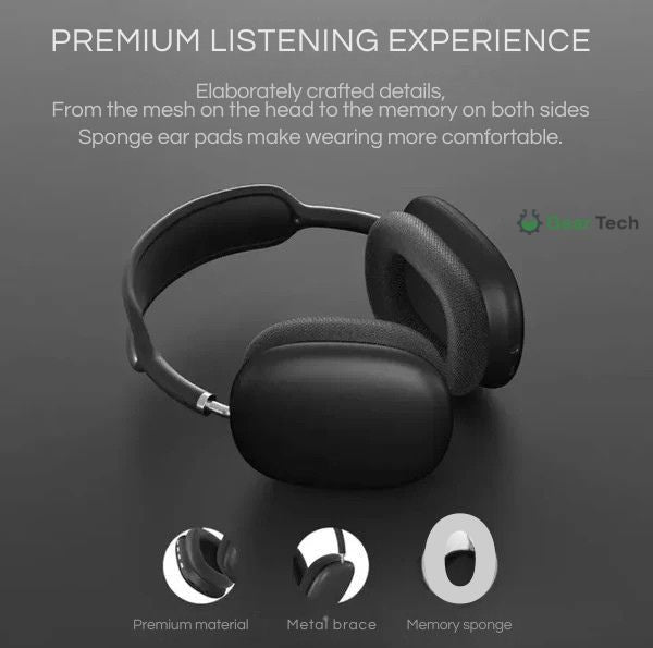 Lisslune | PRO Wireless Headphones | Crystal Clear Sound, Ultimate Comfort & Up to 40 Hours Battery Life for Home and On the Go