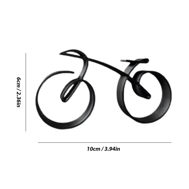 Lisslune | WireframeBike - Abstract Bike Sculpture Decor