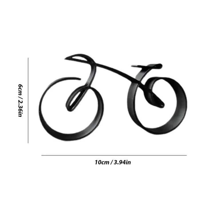 Lisslune | WireframeBike - Abstract Bike Sculpture Decor