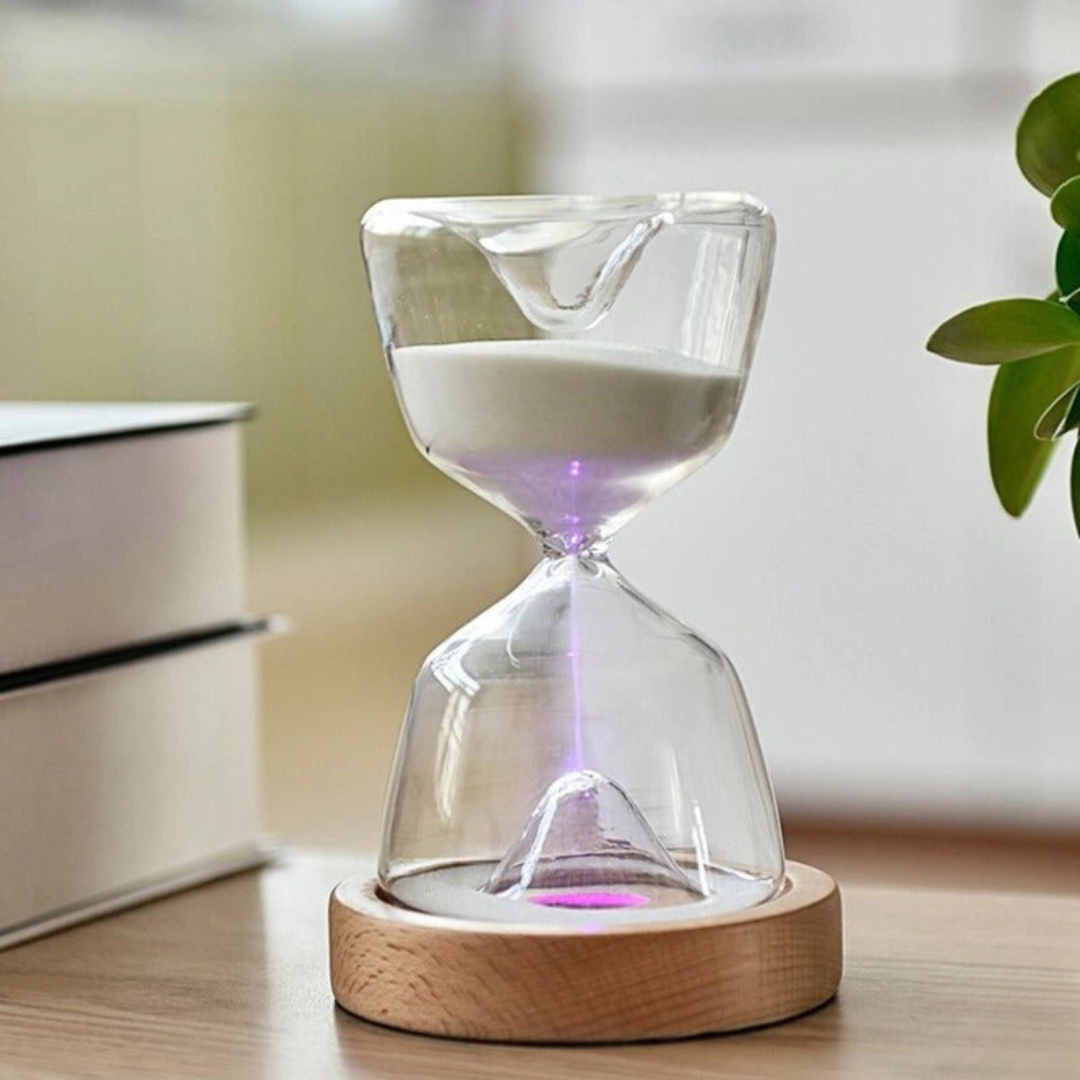 Lisslune | GlowTime Remote-Controlled Hourglass – Magical Timer with Multicolor LED Lights
