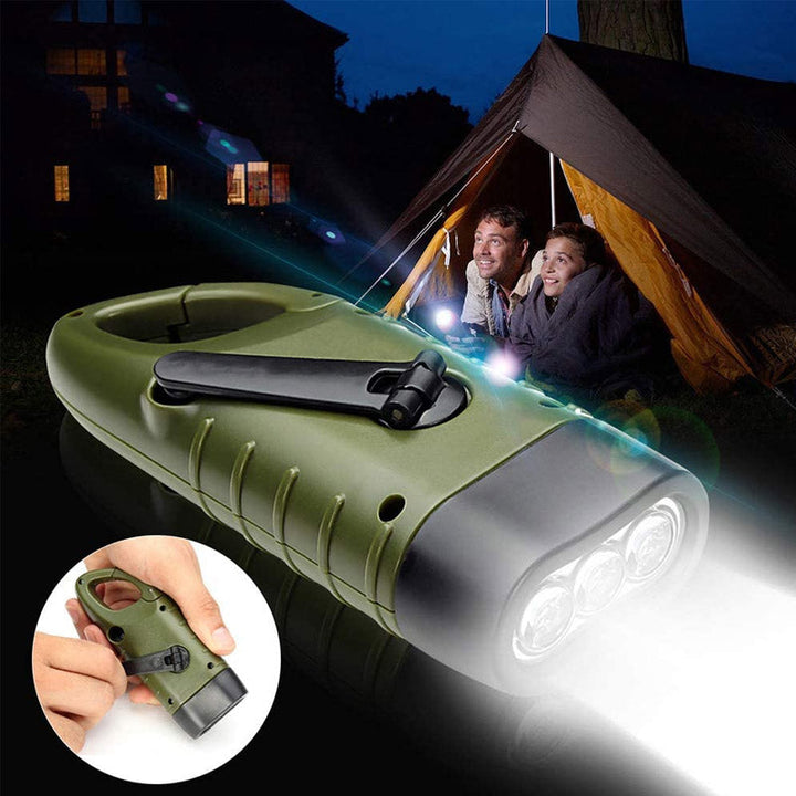 Lisslune | Handcrank Solar-powered Flashlight