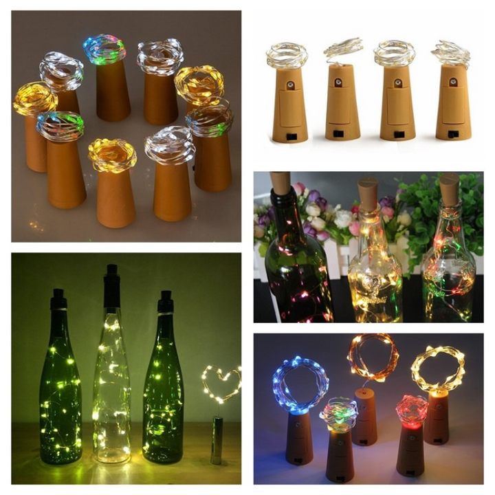 Lisslune | LED fairy lights for bottles – decorative lights with wire for creative lighting and DIY projects