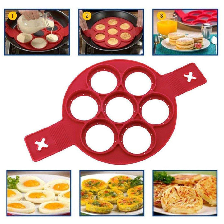 Lisslune | Non-stick silicone pancake mold ring
