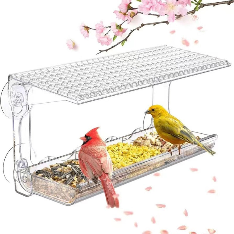 Lisslune | Outdoor Clear-Window-Suction-Cup-Birdhouse