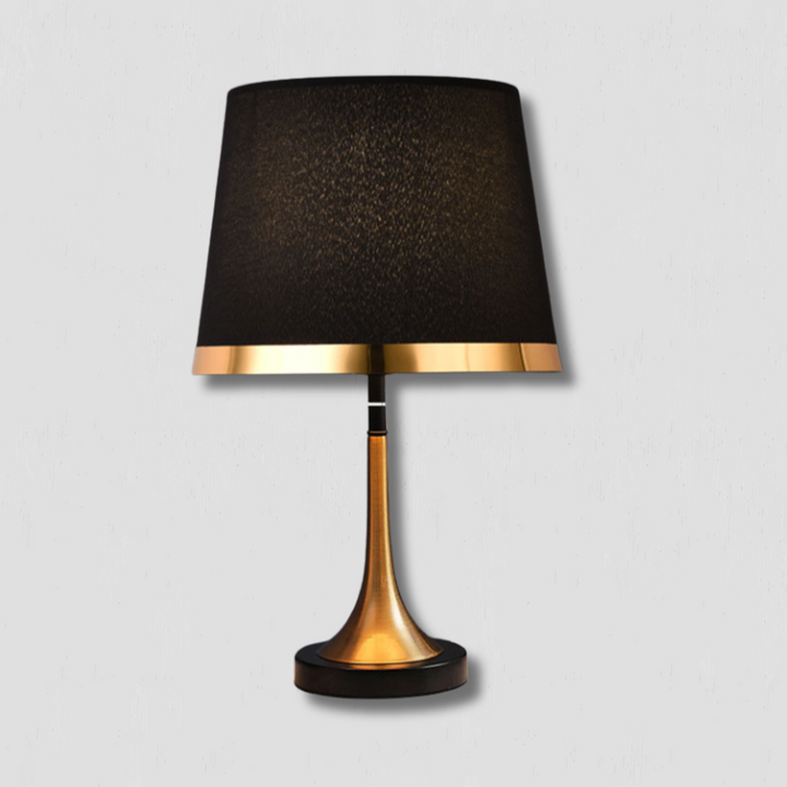 Lisslune | GiltGlow – Elegant Gold and Black Retro Table Lamp