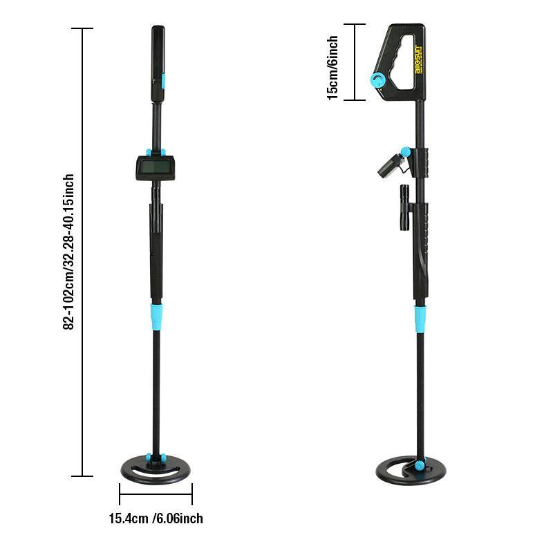 Lisslune | Underground Metal Detector Waterproof Portable Adjustable Length  Metal Detector Gold Hunter