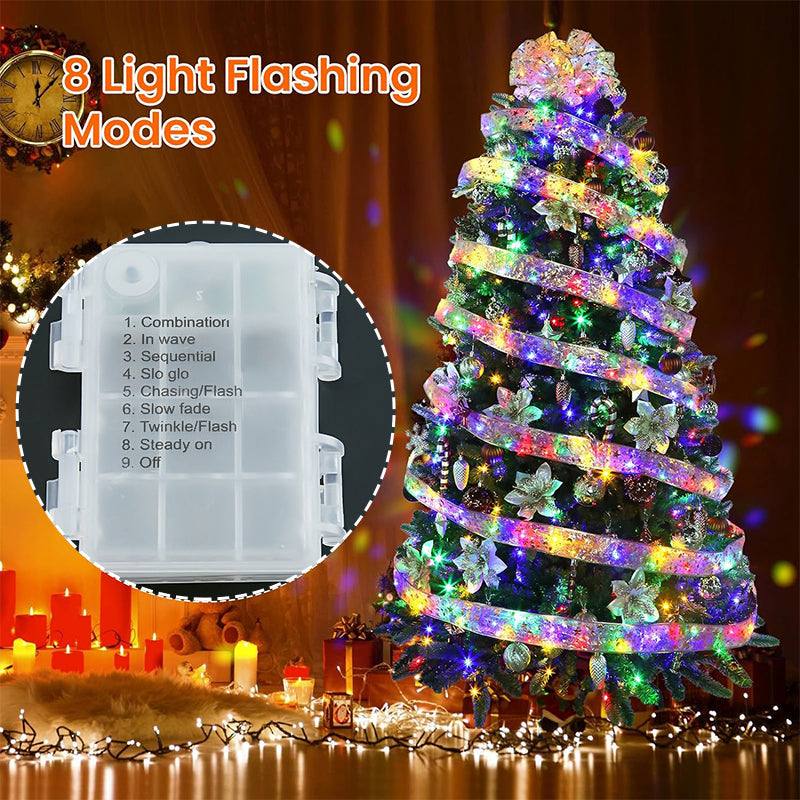 Lisslune | Ribbon Christmas tree decorative lights