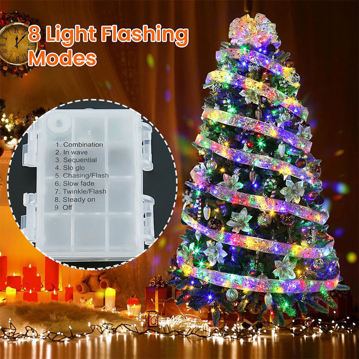 Lisslune | Ribbon Christmas tree decorative lights