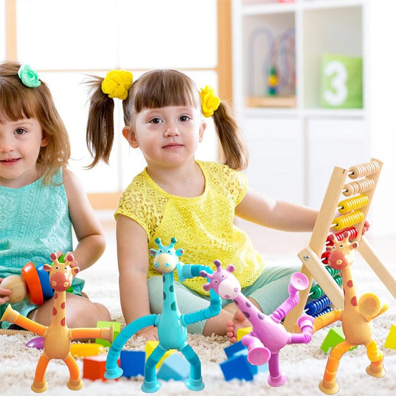 Lisslune | Telescopic Suction Cup Giraffe Toy
