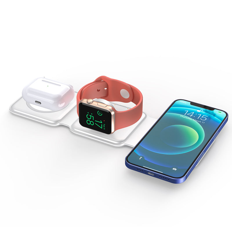 Lisslune | Foldable 3-in-1 wireless charging station