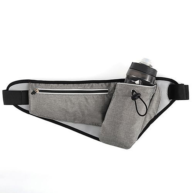 Lisslune | Waterproof Sports Waist Bag with Adjustable Bottle Holder & Night Reflective Strip, for Running, Camping, Jogging, Hiking, Trip and More