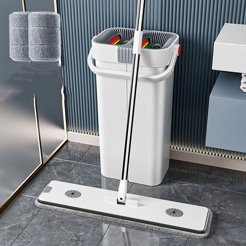 Lisslune | Mopex - Aluminum handle flat mop & bucket set